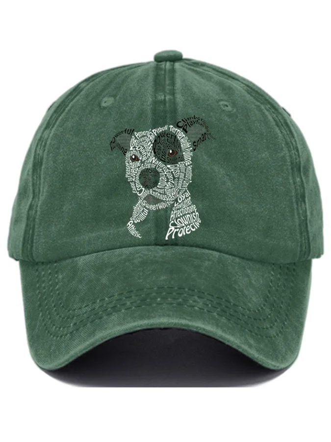 Women's American Pit Bull Terrier Print Baseball Cap socialshop