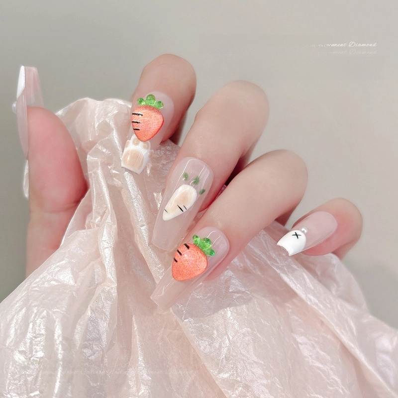 Nail Accessories Pineapple Grape Green Apple Lemon Peach Watermelon Cherry Strawberry Fruit Wear Nail Sticker