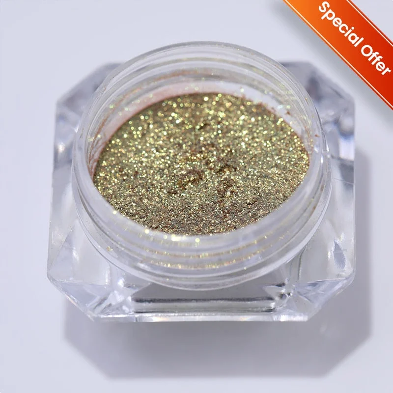 1Box Aurora Sea Salt Nail Powder Crystal Diamonds Glitter Iridescent Reflective Nail Glitter Sparkly Chrome Pigment Polish Gel-Nail Inspo