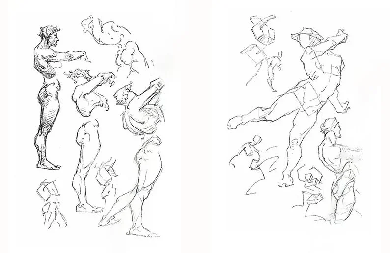 🎨Character Drawing Secrets+Character Drawing: The Dot Method Set | Korean with English(📚HARDCOVER BOOK)