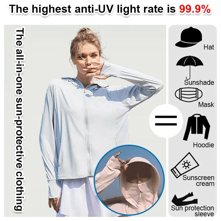 [50 times sun protection] Lightweight sun protection clothing for men and women（Buy 2 Free Shipping）