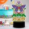 DIY Diamond Painting 7 Color Night Light Lamp Home Decoration Ornament Gift Kit(Butterfly)
