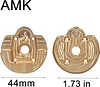 AMK 2pcs RC Crawler Axle Brass Weights Portal Axle Knuckle Housing for 1:10 SCX10 III AXI03007 Capra 1.9 UTB AXI03004