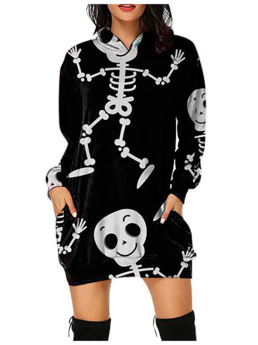 Plus Size Hoodies For Women Long Sleeve Pockets Halloween Costume