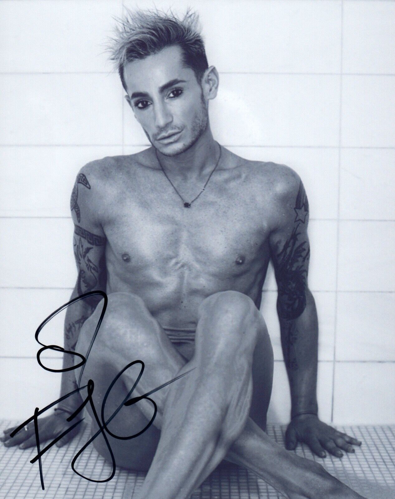 Frankie Grande Signed Autograph 8x10 Photo Poster painting Shirtless Male Model Big Brother COA