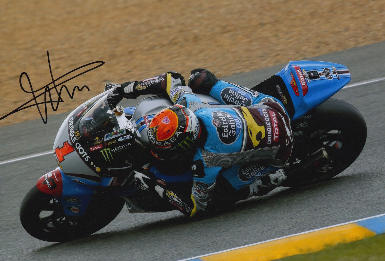 Esteve Rabat Hand Signed Estrella Galicia Marc VDS Kalex 12x8 Photo Poster painting 2015 Moto2 3