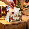 Santa Wife DIY Pearl Diamond Painting PU Cover Tissue Holder Kit Pearl Art Painting Decoration for Home & Gifts