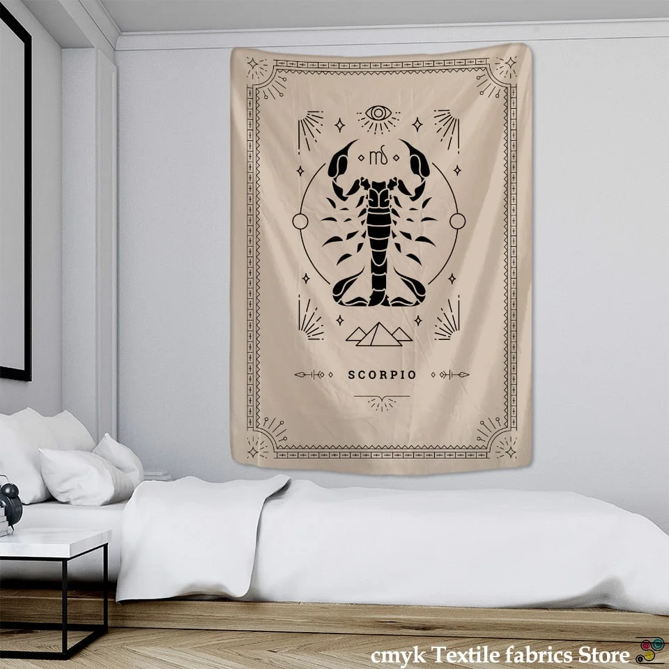 Divination Tarot Tapestry Wall Hanging Constellation Mandala Psychedelic Good Luck Hippie Witchcraft Room Home Decor