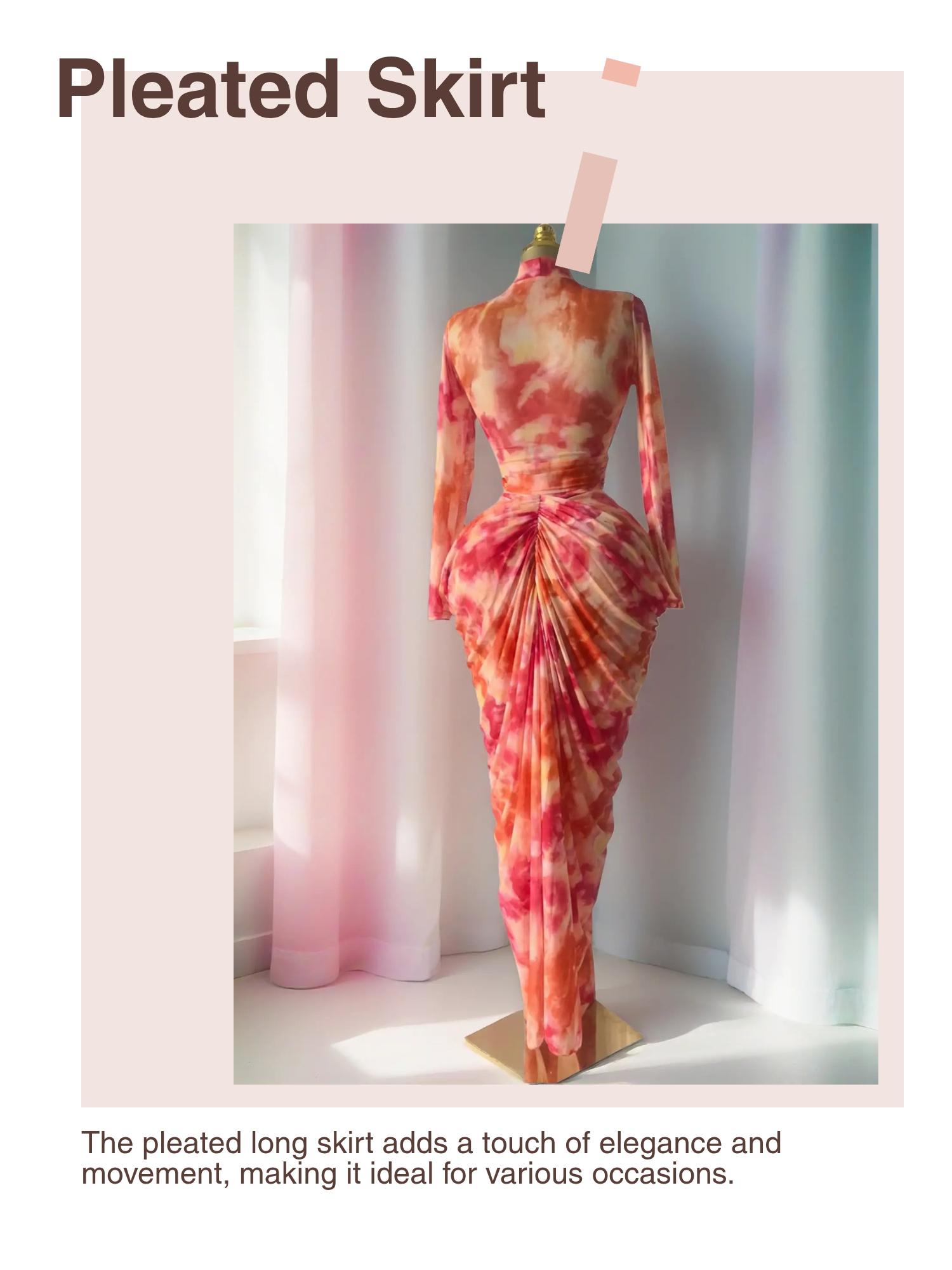 PULKRITU Elegant Women's Tie Dye Printed Two Piece Set Outfits, Wrap Crop Top + Ruched Maxi Skirt , Casual Beach Resort Birthday, Vacation Street Lady Two-Piece Set,Female Fashion 2 Piece Co-ord Set PULKRITU Elegant Women's Tie Dye Printed Two Piece Set Outfits, Wrap Crop Top + Ruched Maxi Skirt , Casual Beach Resort Birthday, Vacation Street Lady Two-Piece Set,Female Fashion 2 Piece Co-ord Set