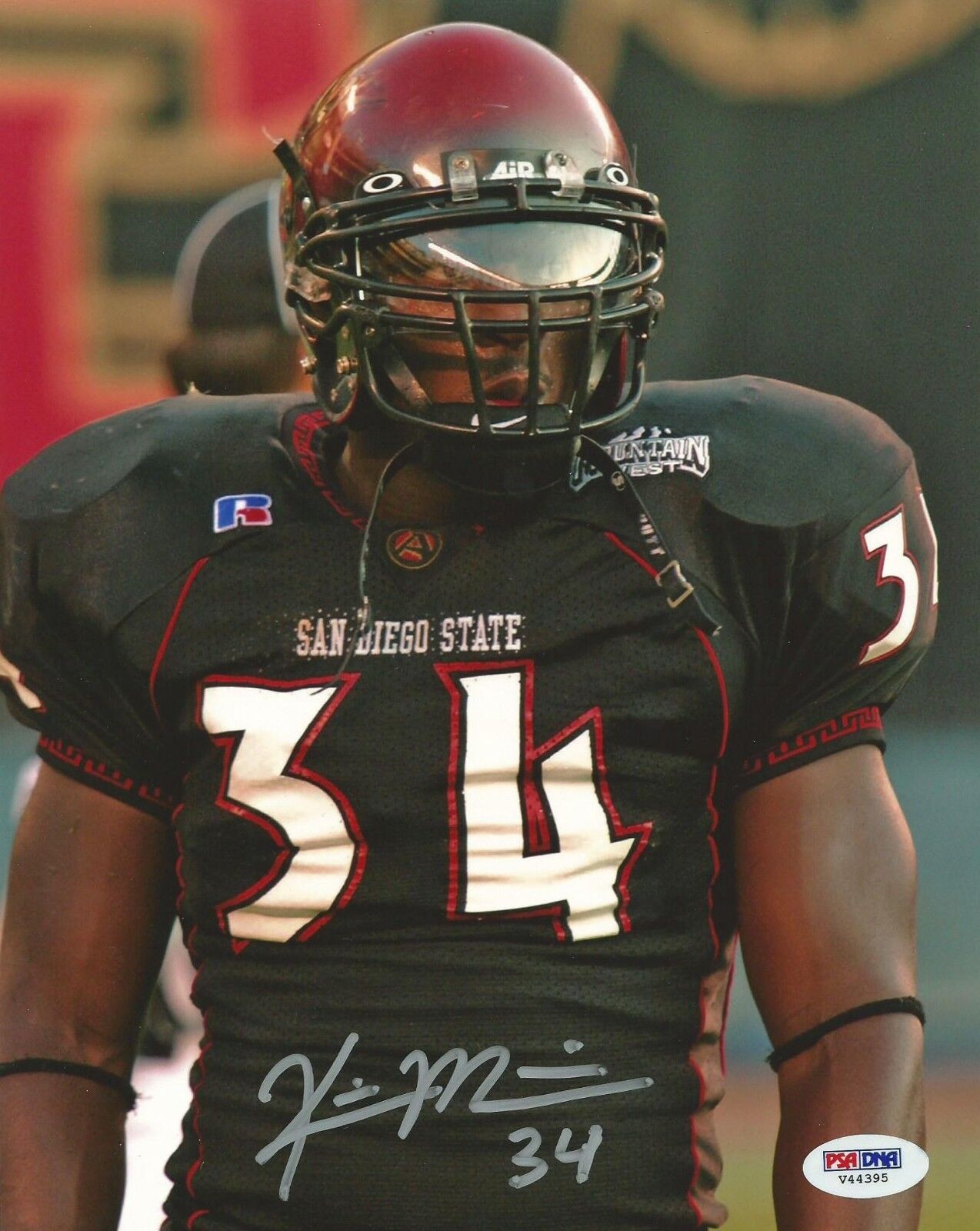 Kirk Morrison Signed SDSU Aztecs 8x10 Photo Poster painting PSA/DNA COA San Diego State Football