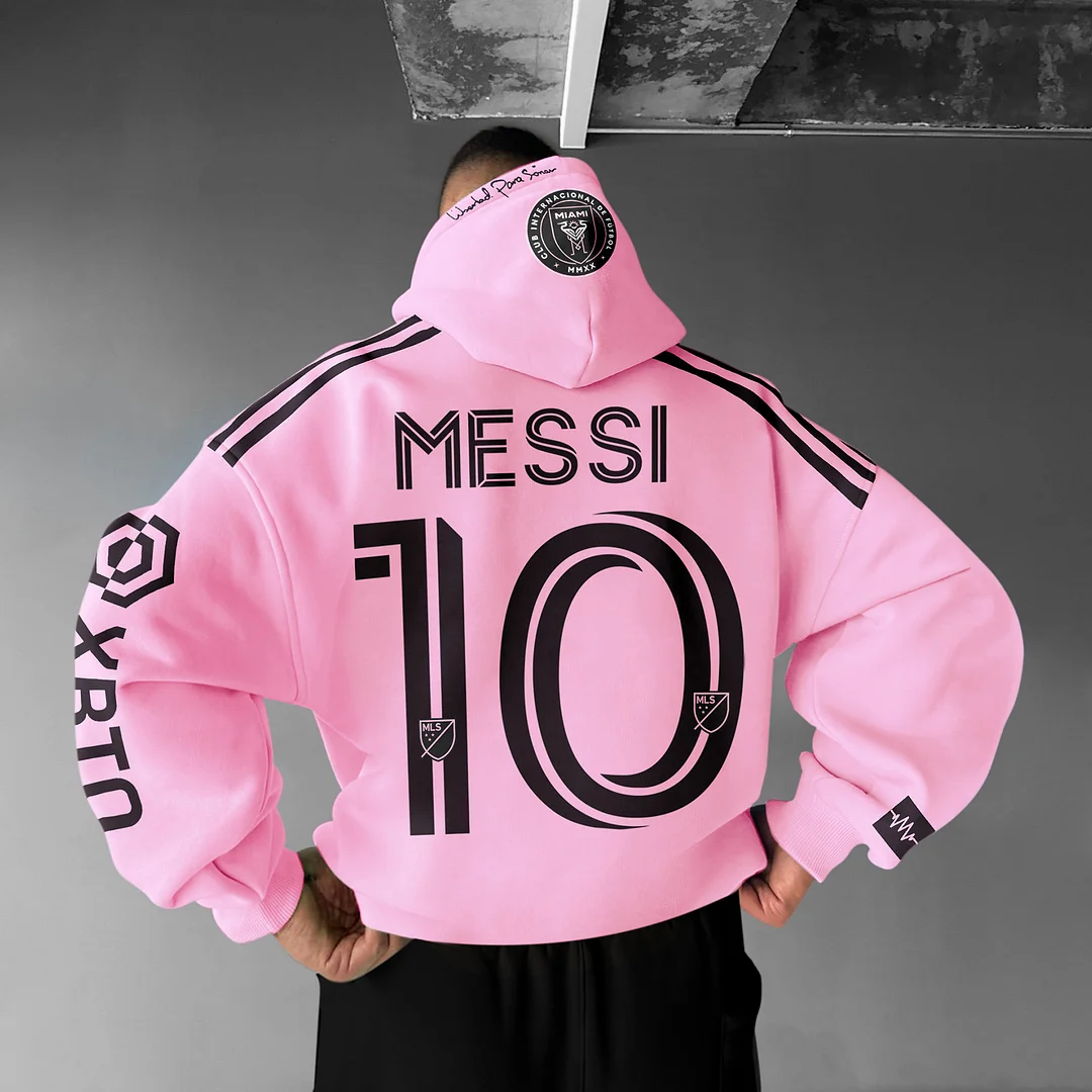 Unisex Oversize Messi Hoodie、、URBENIE