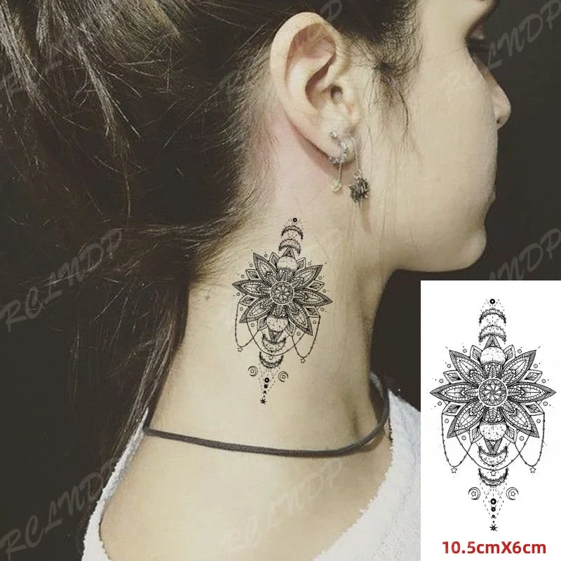 Waterproof Temporary Tattoo Sticker Compass Arrow Roman Clock Anchor Small Body Art Flash Tattoo Fake Tattoo for Women Men