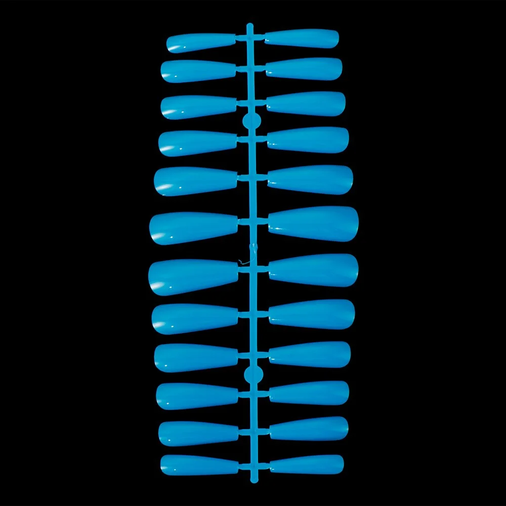 24/100pcs Shiny High-Hard Nails Long Ballerina Simple Pointed Fake Nail Extension Press on Nails Acrylic Manicure Full Nail Tips-Nail Inspo