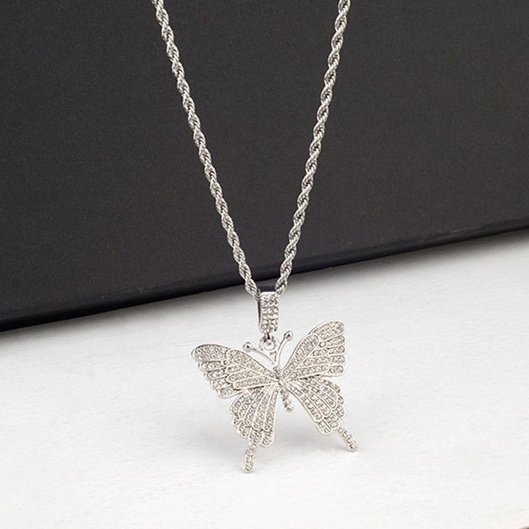 Comstylish Geometric Butterfly Fashion Casual Necklace