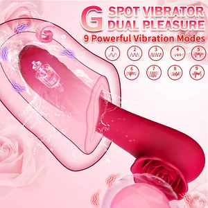 2-in-1 Tapping Rose G-spot Vibrator