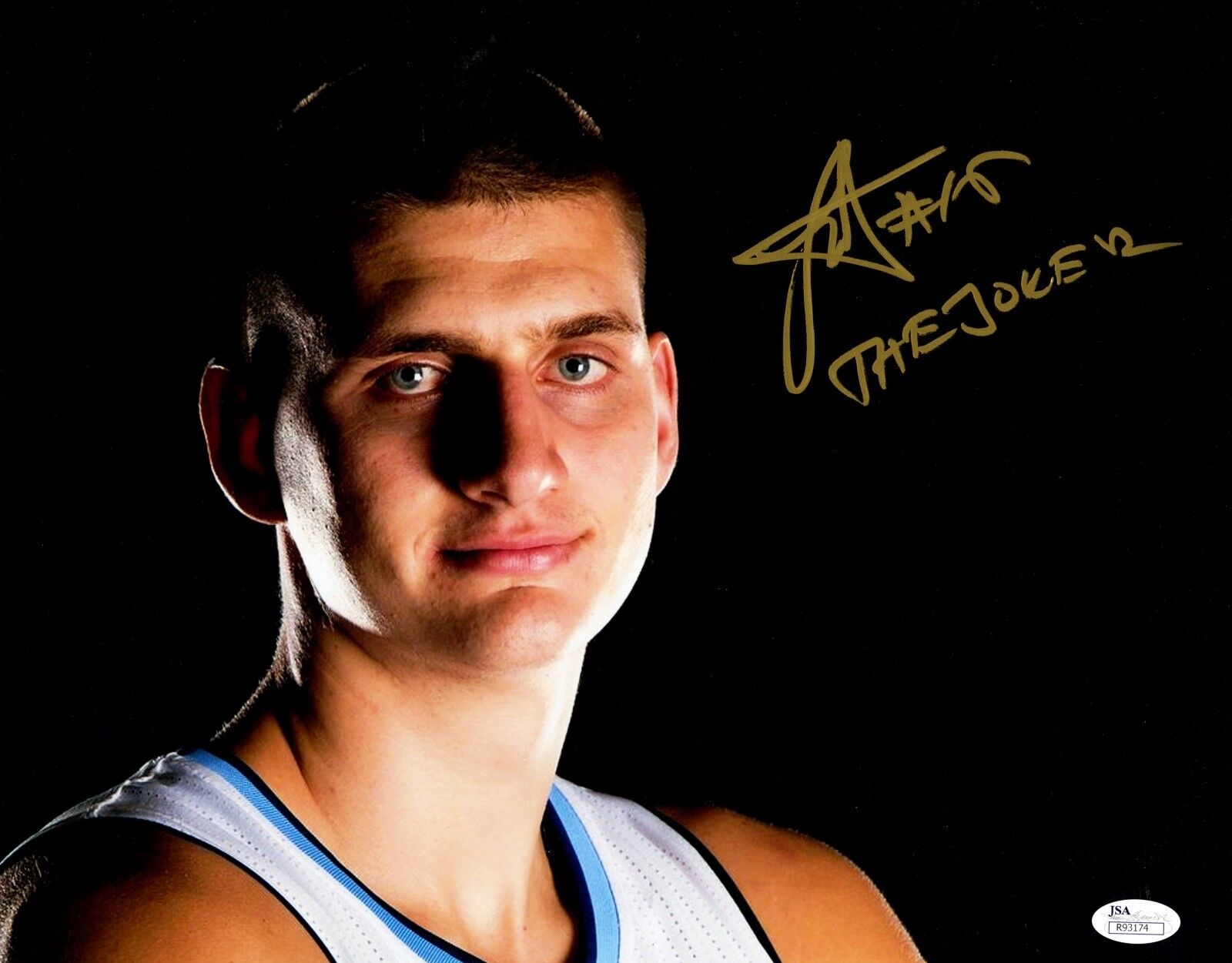 2015-16 Nikola Jokic Signed 11x14 Photo Poster painting JSA COA Rookie 'The Joker' RC Auto Gold