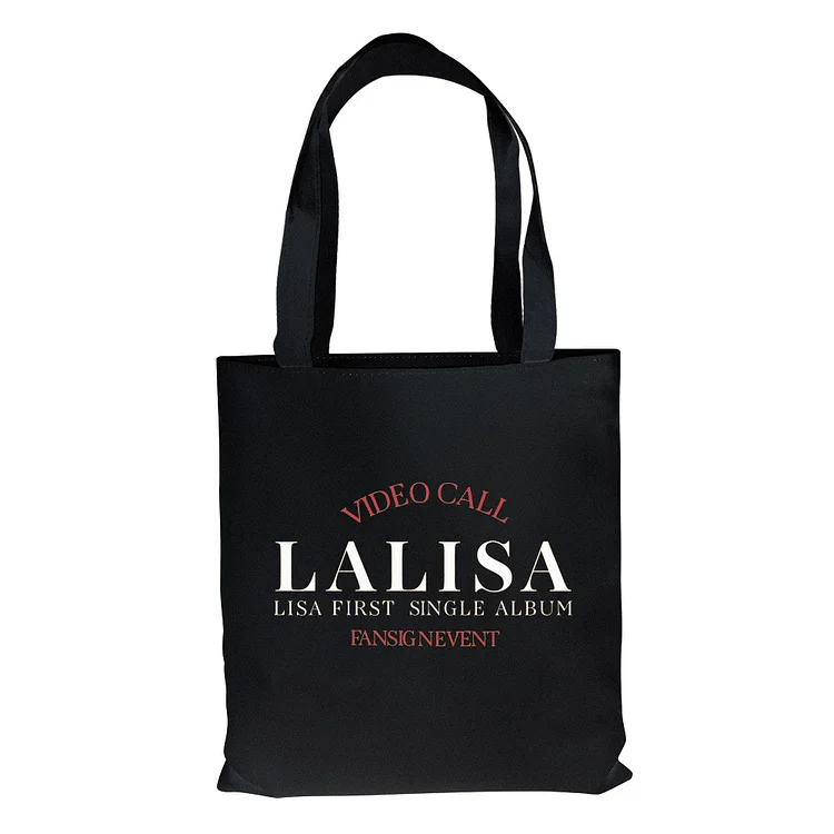 BLACKPINK LISA LALISA Print Handbag