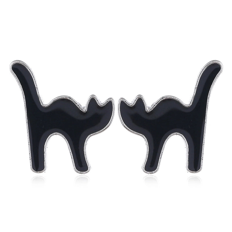 6 Pieces Gothic Cat Spider Alloy Women’S Drop Earrings 1 Pair