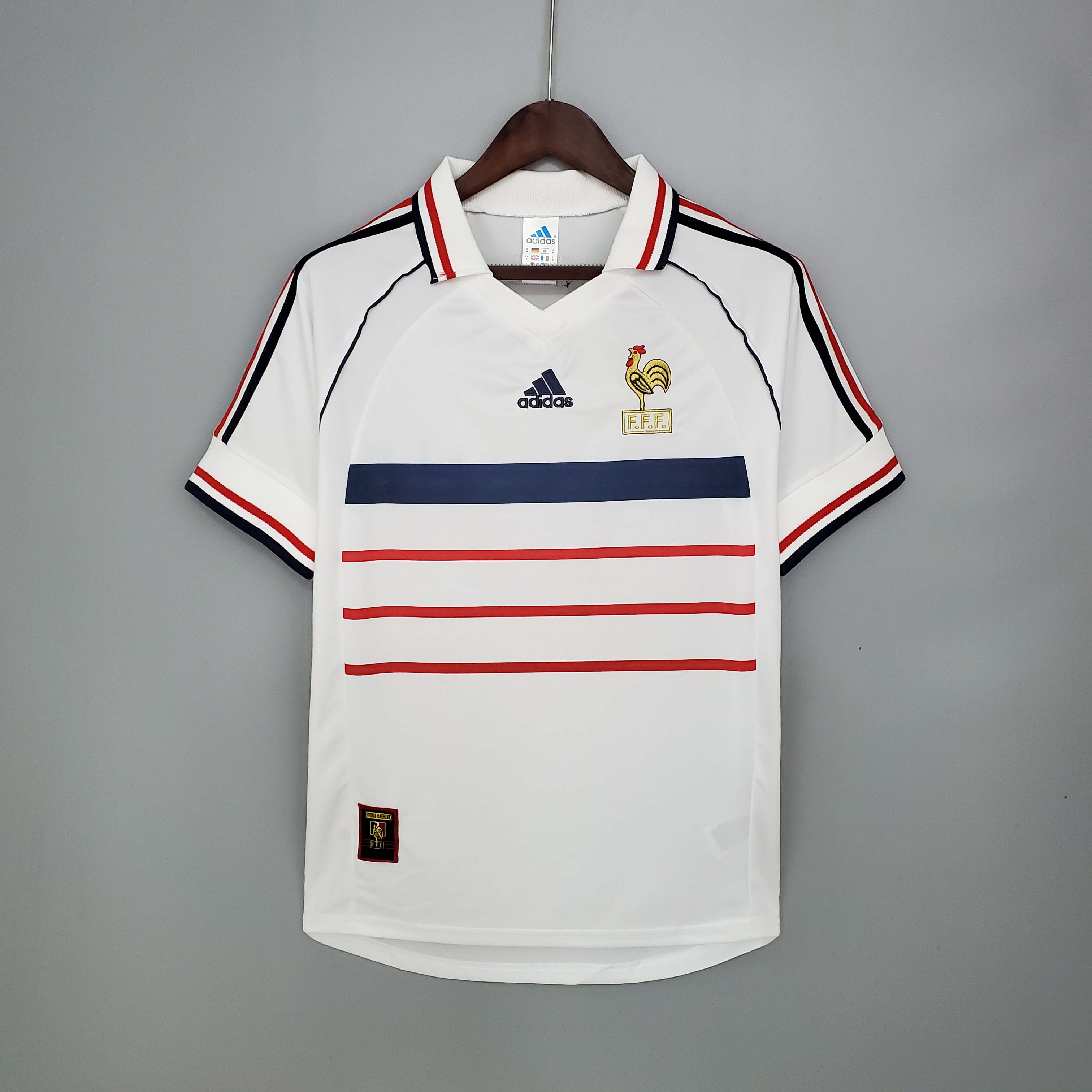 1998 France away Retro_Football Shirt 1:1 Thai Quality