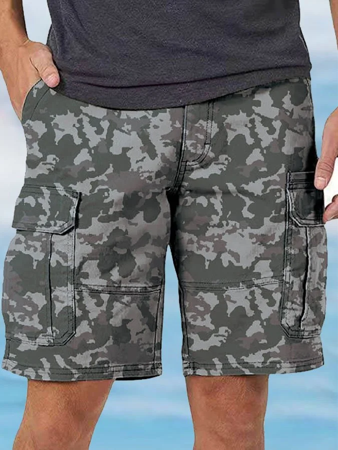 Men's Fashion Pocket Casual Workwear Cropped Pants socialshop