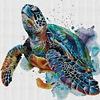 [Brand]Turtle - 14CT Stamped Cross Stitch - 51*49cm - Animal