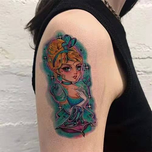 Anime Tattoo Sticker Waterproof for Men Women Body Art Personality Cool Butterfly Fake Tattoo Arm Thigh Pattern Temporary Tattoo