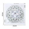 DIY Diamond Painting White Flower Wall Clock Craft Art Decor