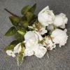 11 Stems Bud Rose Artificial Flower Bunch