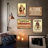 4pcs - Alcohol - Vintage Metal Signs(8*12Inch)