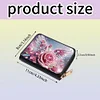 (US Local)Rose Wing 5D DIY Diamond Painting Wallet Diamond Painting Card Holder Coin Purse