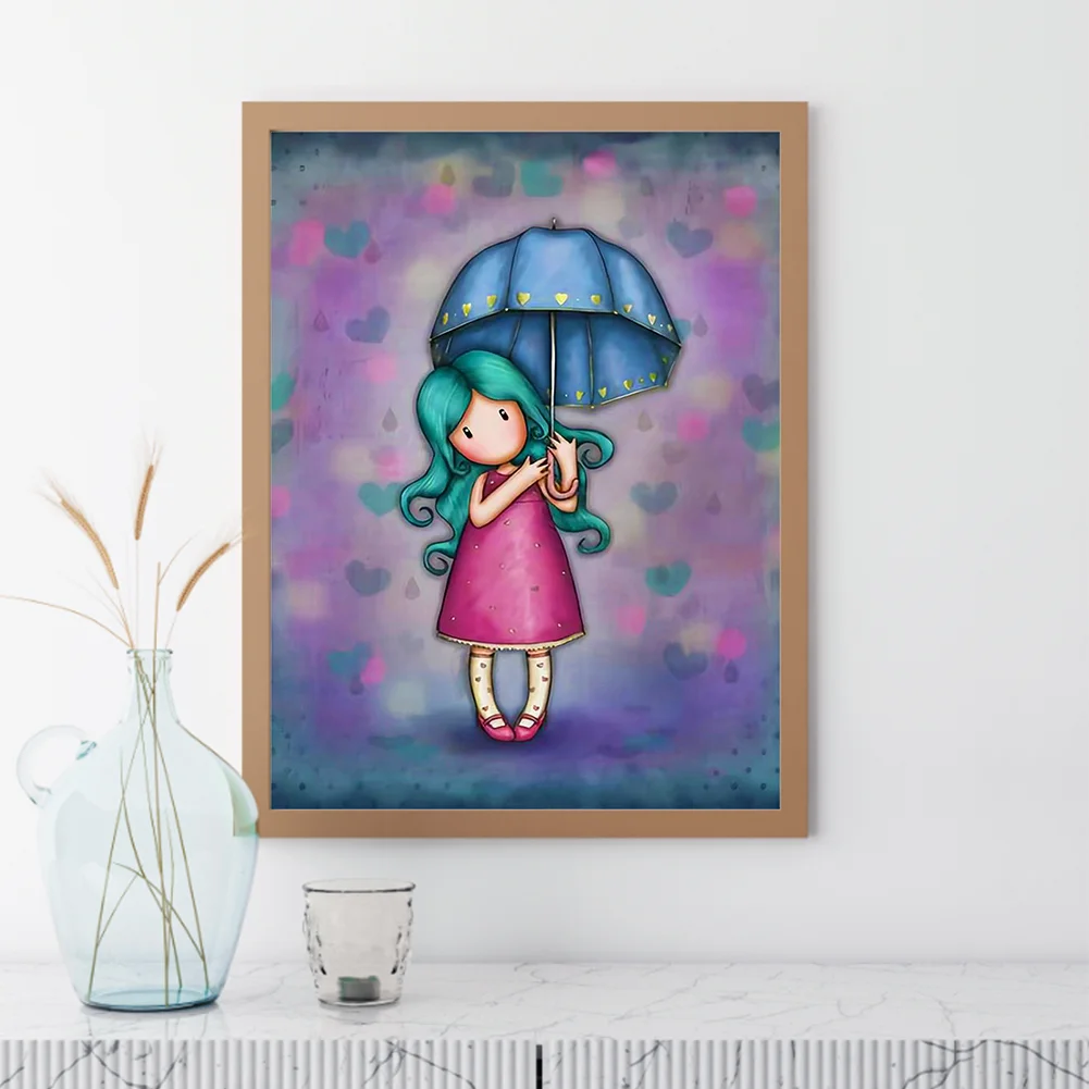 5D DIY Full Round Drill Diamond Painting Grace Doll Home Decoration (GS3062 )