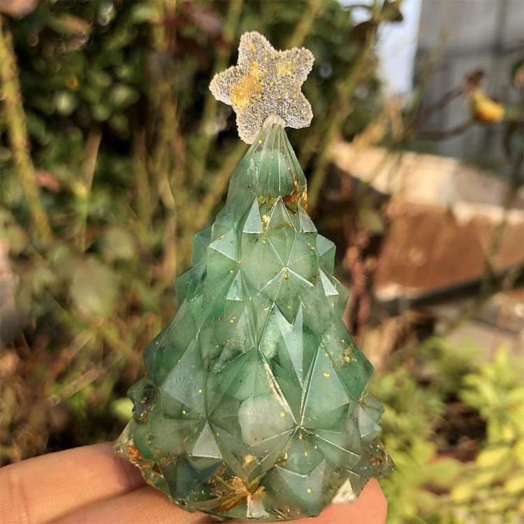 Christmas Tree Green Aventurine Decoration