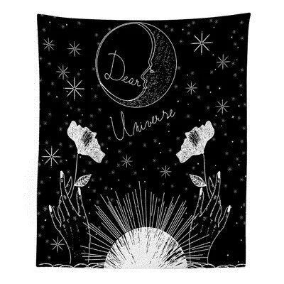 India Witchcraft Tarot Tapestry Wall Hanging Sun Moon Wall Tapestry Wall Carpet Psychedelic Tapiz Witchcraft Wall Cloth Tapestry