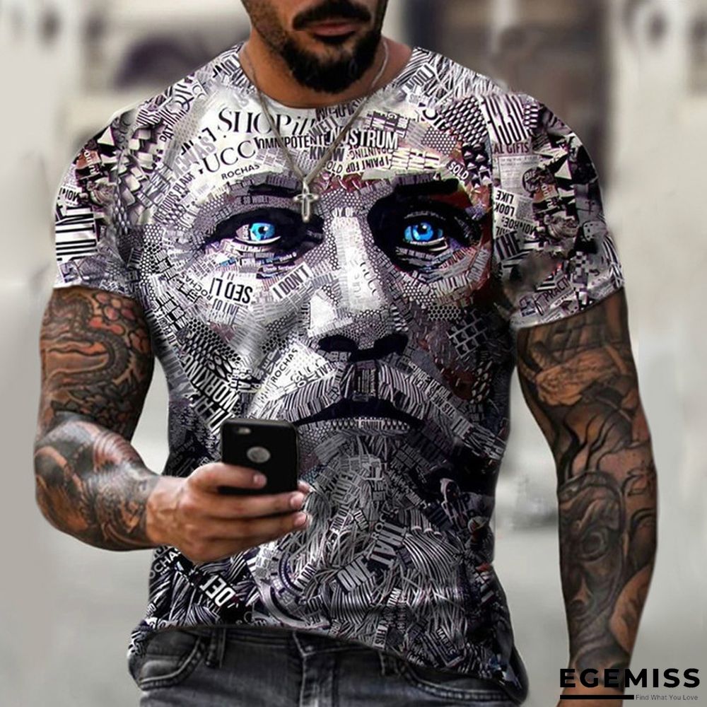 3D Printed T-shirt Short Sleeve New Trend Casual Men's Wear | EGEMISS