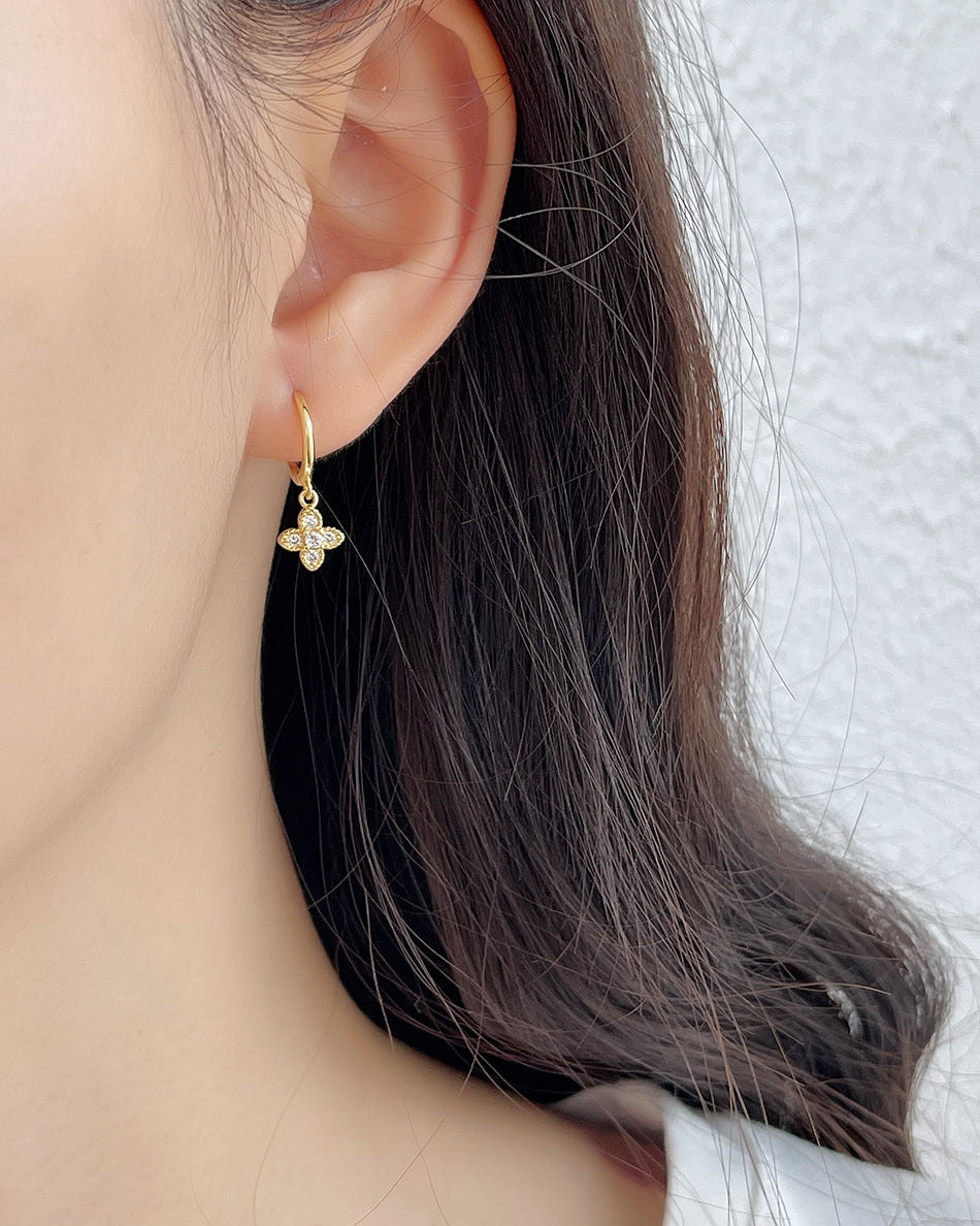 925 Sterling Silver Zodiac Sign Silver Electroplating Stud Earrings