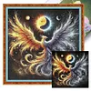Phoenix-11CT Stamped Cross Stitch 40*40cm/15.75*15.75in tapestrymarket