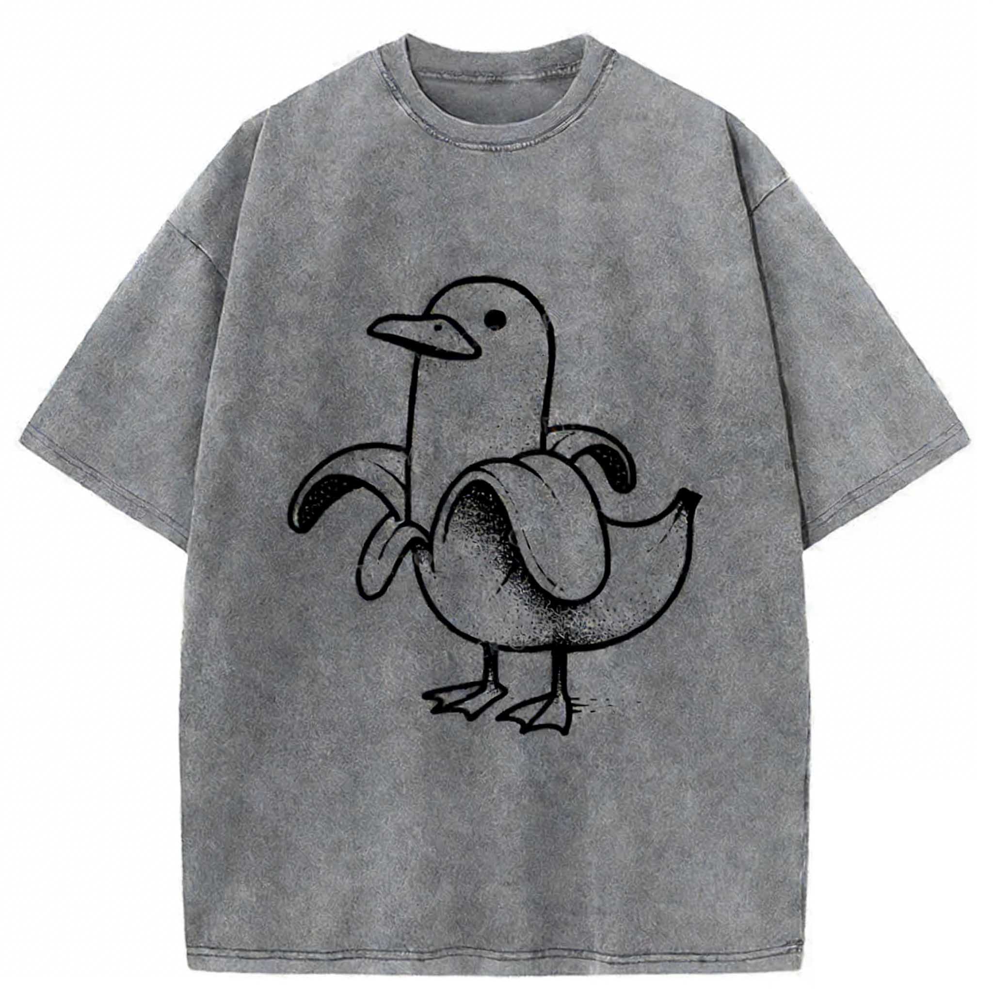Banana Duck Washed T-shirt elevenforest