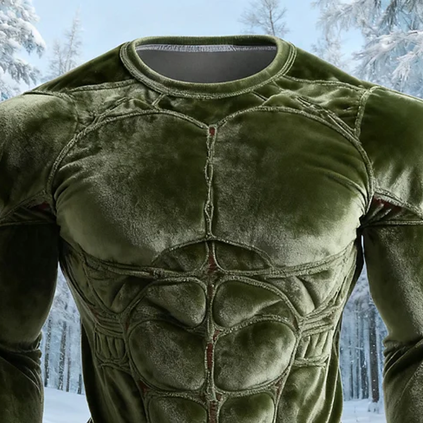 3D Print Christmas Ugly Sweater Men's Vintage Muscle Line Art Flannel Warm Cozy Sweatshirt