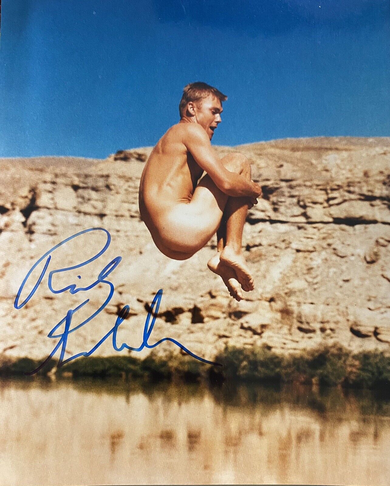 Ricky Schroder Signed Autographed 8x10 Photo Poster painting Sexy Shirtless