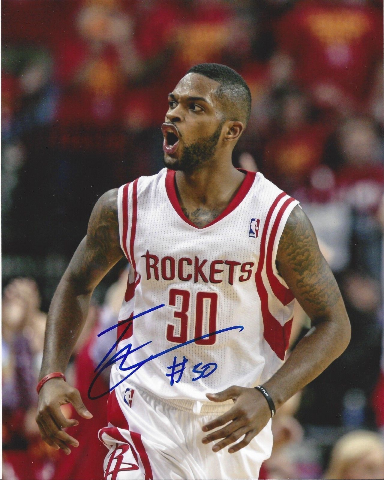 Troy Daniels autographed 8x10 Houston RocketsA259