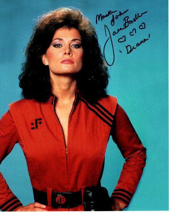 JANE BADLER Signed Autographed V DIANA Photo Poster paintinggraph - To John