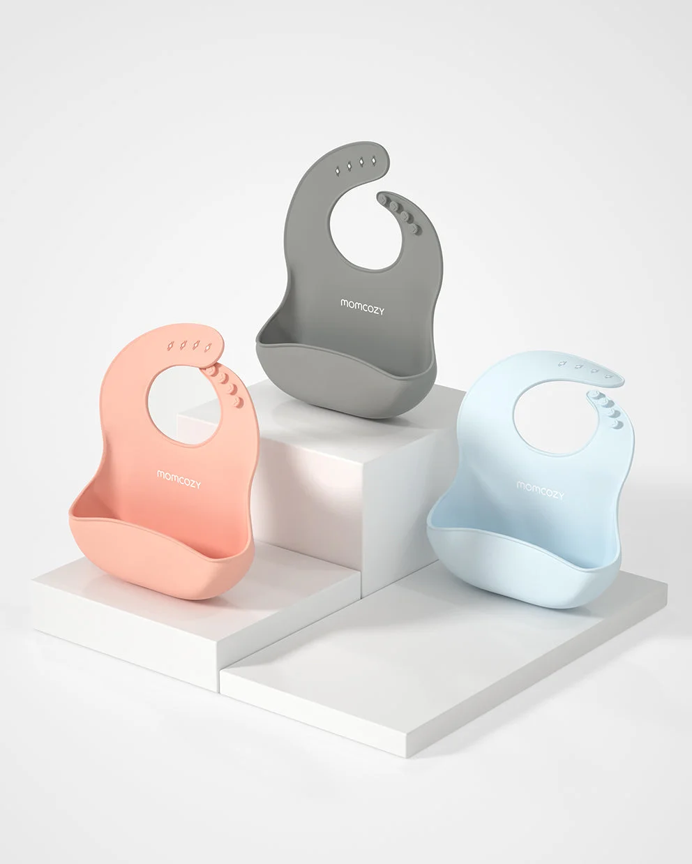 3 Pack Silicone Baby Bibs