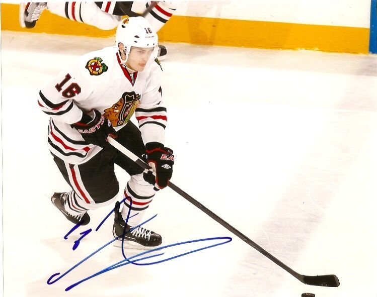 Chicago Blackhawks Marcus Kruger Signed Autographed 8x10 Photo Poster painting COA