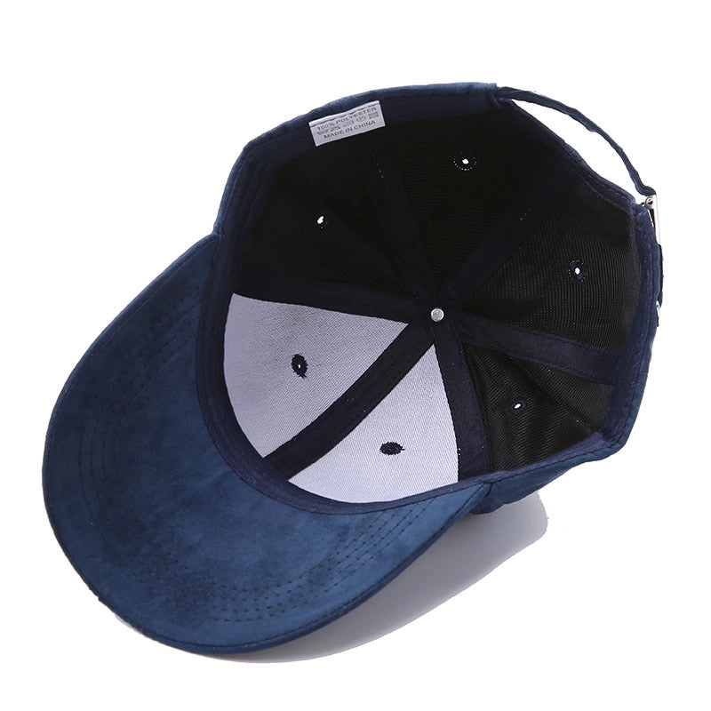 5 Pieces New Solid Color Suede Light Board Baseball Hat Autumn And Winter Men’s And Women’s Cap Simple Couple Hat