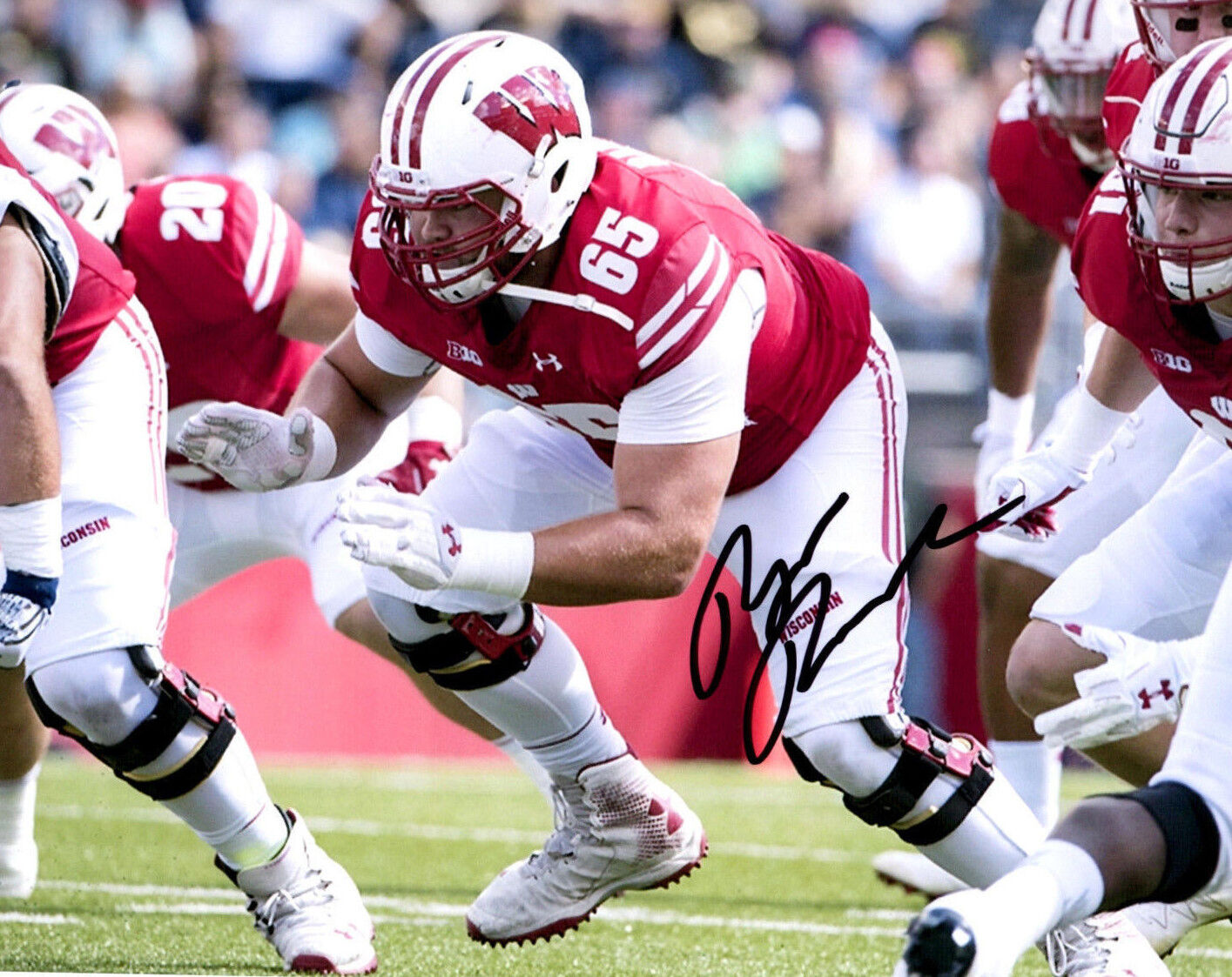 Ryan Ramczyk Wisconsin Badgers hand signed autographed 8x10 football Photo Poster painting NFL b