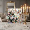 Framed Diamond Painting - Special Shaped - Butterfly Flower (25x25cm)