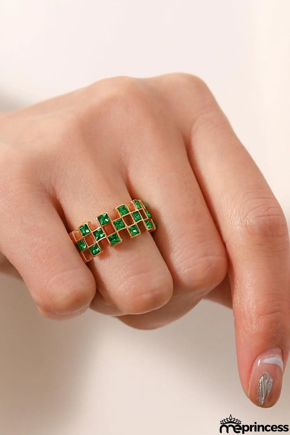 Contrast Stainless Steel 18K Gold-Plated Ring