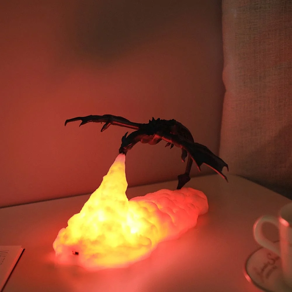 Elyon: The First Dragonite - 3D Printed LED Dragon Night Lamp