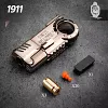 EDC Decompression Toys Advanced Black Technology Gun Decompression Artifact Hand Play Object Alloy Fingertip Gyroscope Push Card