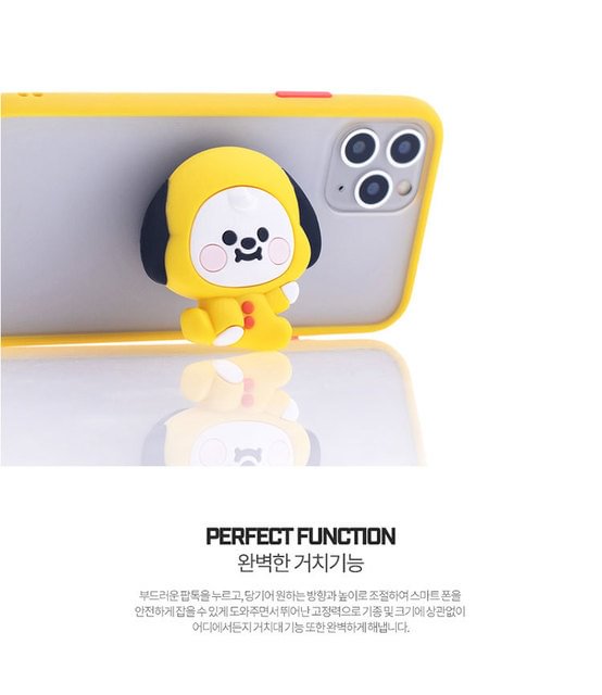 BT21 Mobile phone stand telescopic airbag earphone winding device